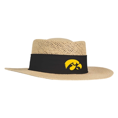 Iowa Hawkeyes Ahead Gambler Straw Hat