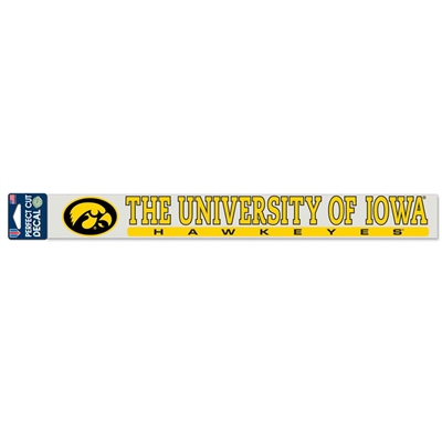 Iowa Hawkeyes Perfect-Cut Decal - 2" x 17"