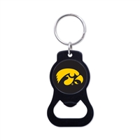 Iowa Hawkeyes Bottle Opener Keychain - Black