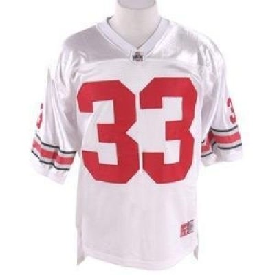 Ohio State Football Jersey #33 By Silver Knight - White