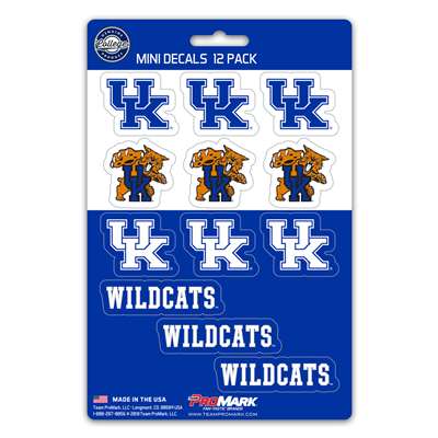 Kentucky Wildcats Mini Decals - 12 Pack