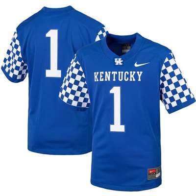 Nike Kentucky Wildcats Youth Football Jersey - #1 Royal