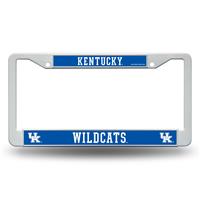 Kentucky Wildcats White Plastic License Plate Frame