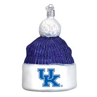 Kentucky Wildcats Glass Christmas Ornament - Beanie