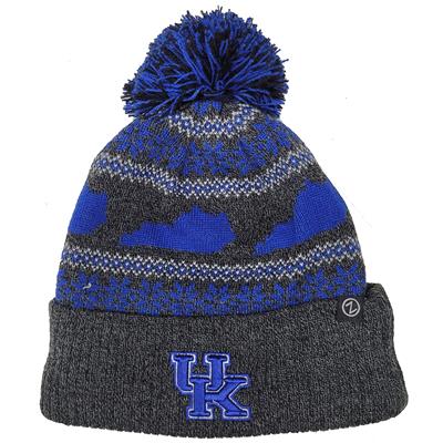 Kentucky Wildcats Zephyr Carousel Pom Knit Beanie