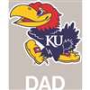 Kansas Jayhawks Transfer Decal - Dad