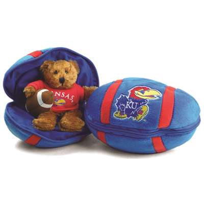 Kansas Jayhawks Stuffed Bear in a Ball - Football