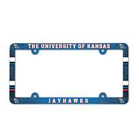 Kansas Jayhawks Plastic License Plate Frame