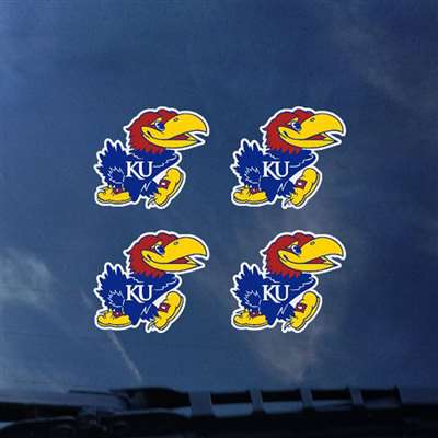 Kansas Jayhawks Transfer Decals - Set of 4