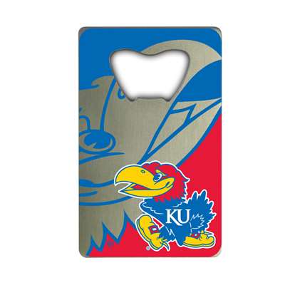 Kansas Jayhawks Steel Credit Card Bottle Opener