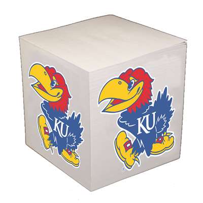 Kansas Jayhawks Sticky Note Memo Cube - 550 Sheets