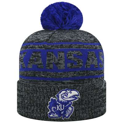 Kansas Jayhawks Top of the World Sock It 2 Me Knit Beanie