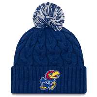 Kansas Jayhawks New Era Women's Cozy Cable Knit Beanie