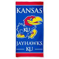 Kansas Jayhawks Cotton Fiber Beach Towel