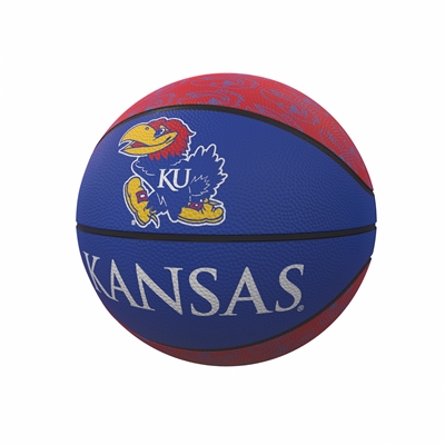 Kansas Jayhawks Mini Rubber Repeating Basketball