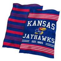 Kansas Jayhawks Colorblock Plush Blanket