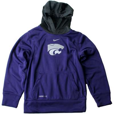 Nike Kansas State Wildcats Youth Performance Pullover Hoodie