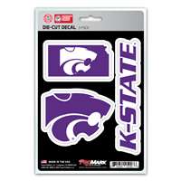 Kansas State Wildcats Decals - 3 Pack