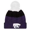 Kansas State Wildcats New Era Women's Layered Up Pom Knit Beanie