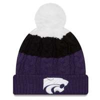 Kansas State Wildcats New Era Women's Layered Up Pom Knit Beanie