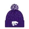 Kansas State Wildcats New Era Women's Cozy Cable Knit Beanie