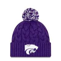 Kansas State Wildcats New Era Women's Cozy Cable Knit Beanie