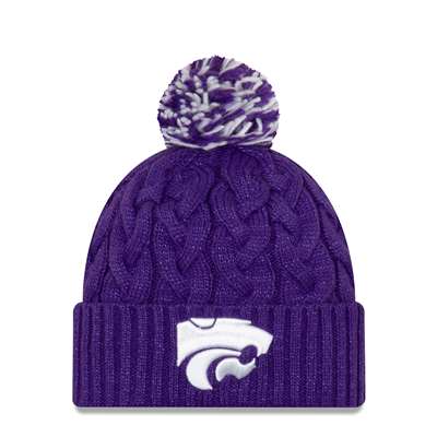 Kansas State Wildcats New Era Women's Cozy Cable Knit Beanie