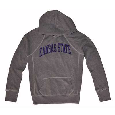 Kansas State Hooded Sweatshirt - Women's Hoody By League - Midnight Heather