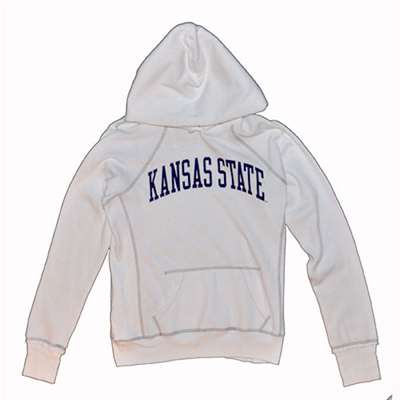 Kansas State Hooded Sweatshirt - Women's Hoody By League - White