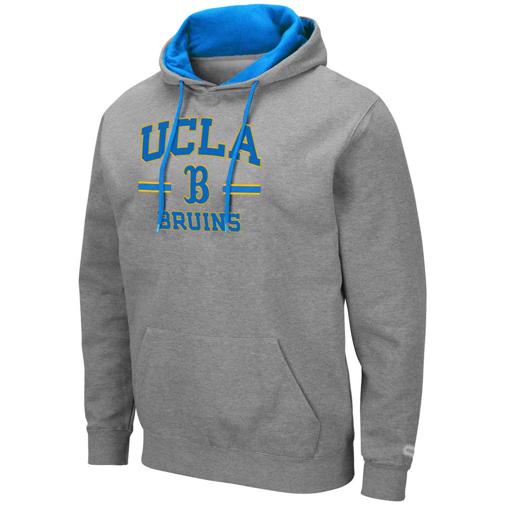 Men's Colosseum Blue UCLA Bruins Arch & Logo Crew Neck Sweatshirt