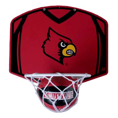 Louisville Cardinals Mini Basketball And Hoop Set