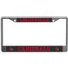 Louisville Cardinals Metal License Plate Frame - Carbon Fiber