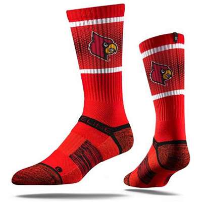 Louisville Cardinals NCAA Strideline Authentic Crew Socks