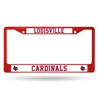 Louisville Cardinals Team Color Chrome License Plate Frame