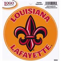 Louisiana Lafayette Ragin Cajuns Fleur De Lis Logo Decal - 5" x 5"