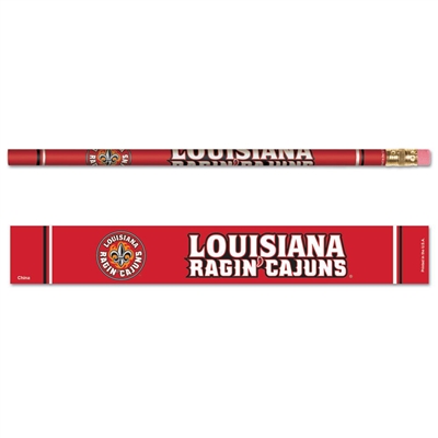 Louisiana Lafayette Ragin Cajuns Pencil - 6-pack