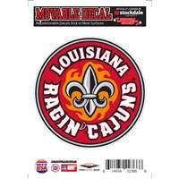 Louisiana Lafayette Ragin Cajuns Repositionable Vinyl Decal