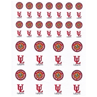 Louisiana Lafayette Ragin Cajuns Small Sticker Sheet - 2 Sheets