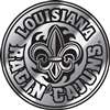 Louisiana Lafayette Ragin Cajuns Chrome Plastic Auto Emblem