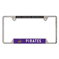 East Carolina Chrome License Plate Frame