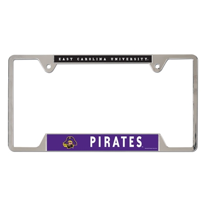 East Carolina Chrome License Plate Frame