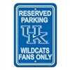 Kentucky Wildcats Plastic Parking Sign