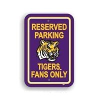 Lsu Plastic Parking Sign