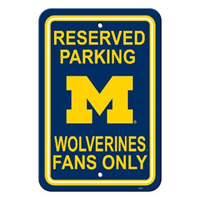 Michigan Plastic Parking Sign