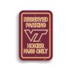 Virginia Tech Plastic Parking Sign