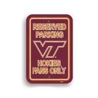 Virginia Tech Plastic Parking Sign