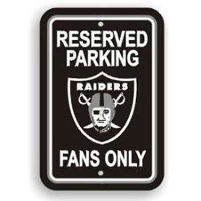 Oakland Raiders Fan Parking Sign