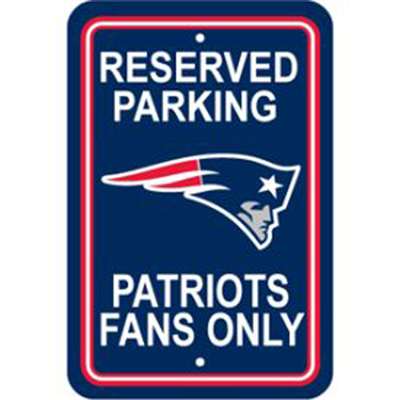 New England Patriots Fan Parking Sign