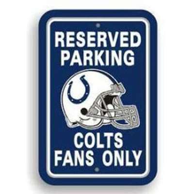 Indianapolis Colts Fan Parking Sign