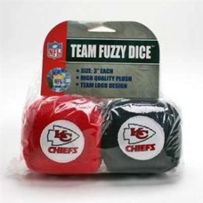 Kansas City Chiefs Fuzzy Dice